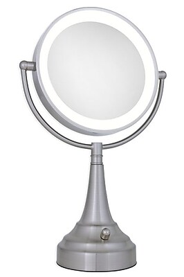 NEXT GENERATION LED Lighted Vanity Mirror, Round Staples